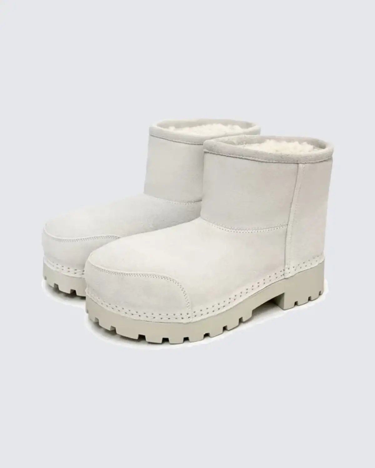 Thick Sole Sheepskin Short Snow Boots - image - 1