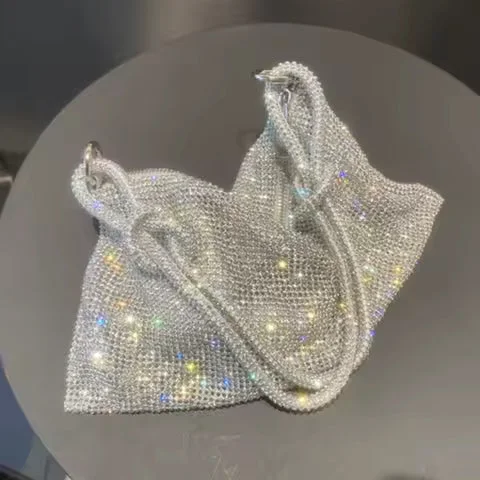 Rhinestones Evening Clutch Bag for Women Dinner Party Wedding Shoulder Underarm Handbags For Women - image - 1