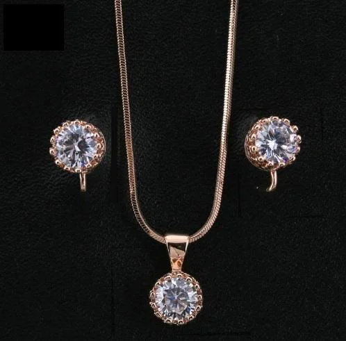 Elegant Classic Jewelry Set – Women’s Matching Necklace & Earrings - image - 1
