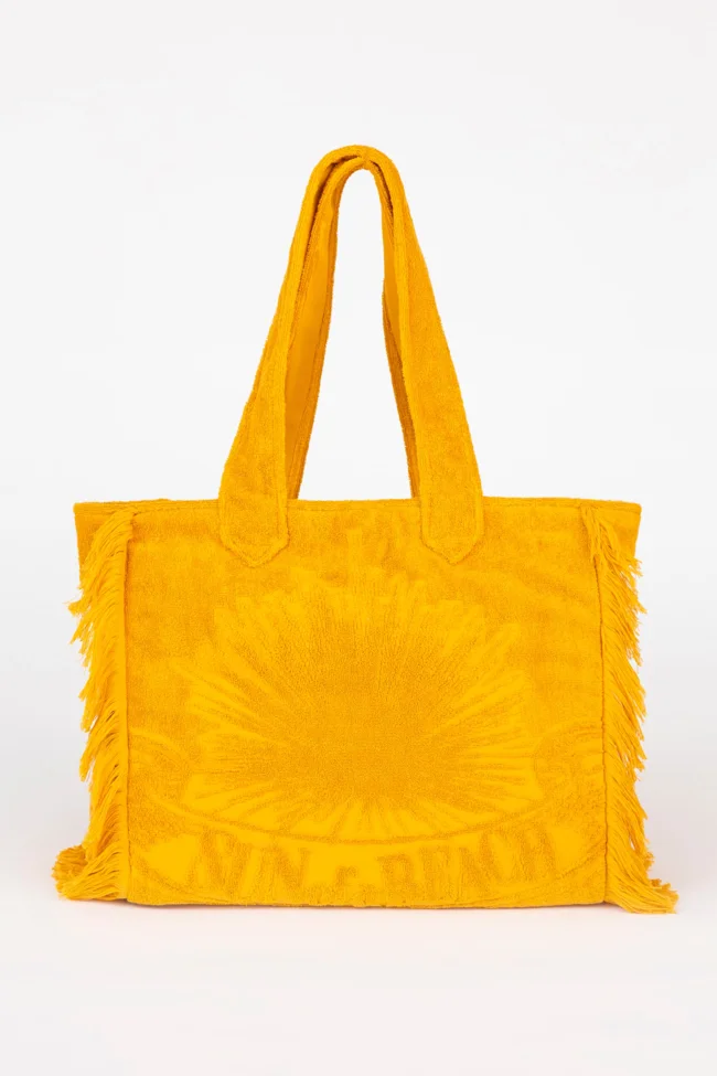 Sunflower | Terry Tote Beach Bag - image - 1