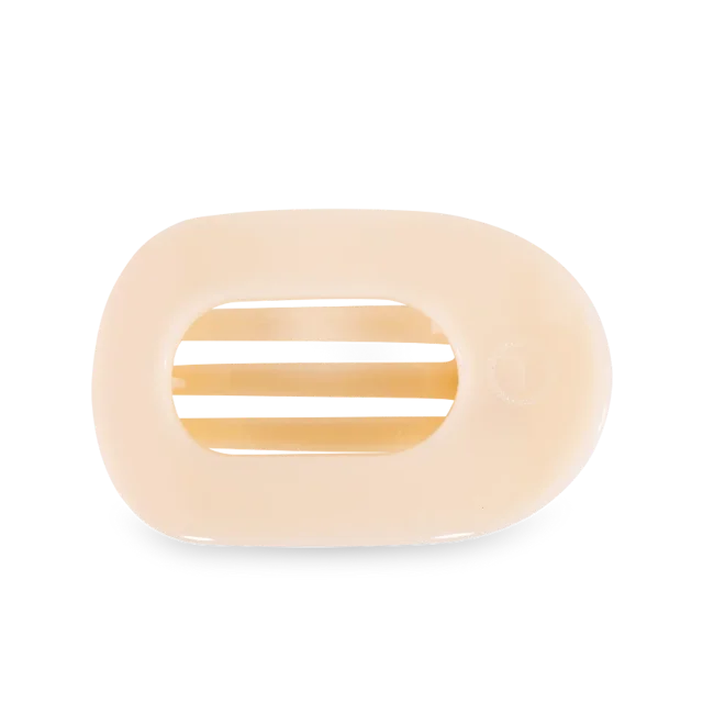TELETIES Flat Round Hair Clip for Women - Durable Plastic Hair Accessory