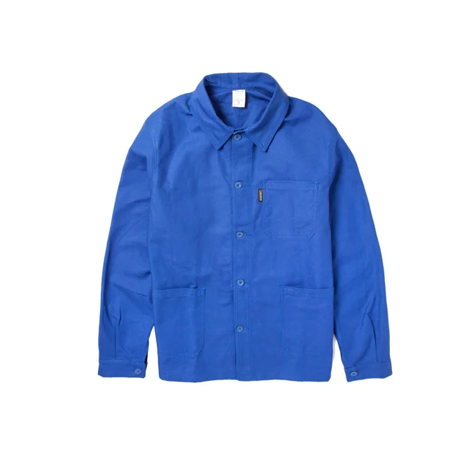 Le Laboureur Cotton Drill Work Jacket in Bugatti Blue - image - 1