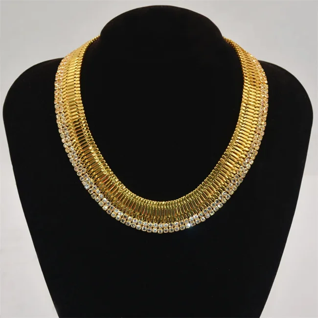 Multi-Layer Zircon Diamond Clavicle Chain Necklace – Elegant European Style for Women - image - 1