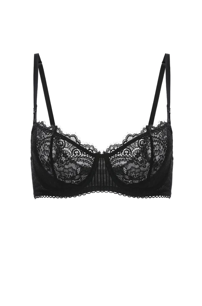 Lace Balconette Underwire Bra - image - 1