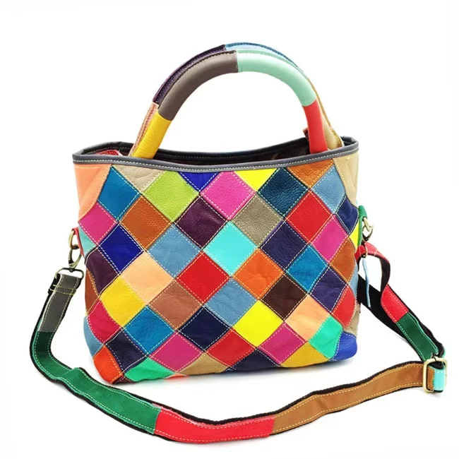 Vintage Fashion Colorful Handbag - image - 1