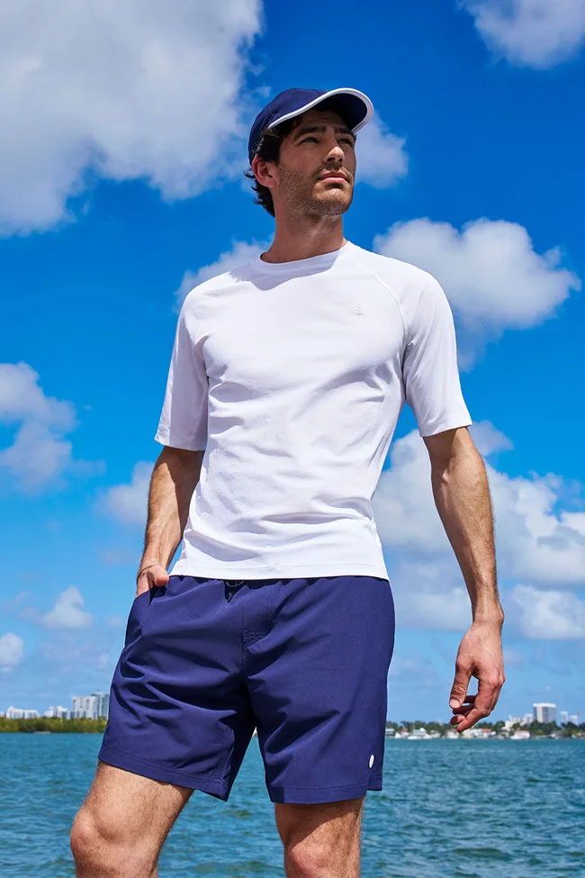 Men's Hightide Short Sleeve Swim Shirt | White