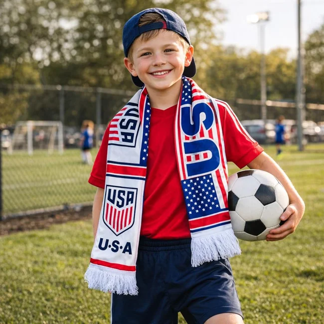Custom USA Football World Cup Scarf - image - 1