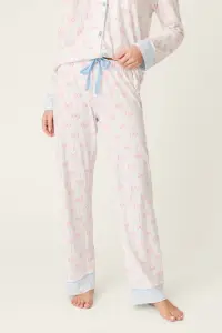 Playful Prints All Wrapped Up Open Leg PJ Pants - image - 1