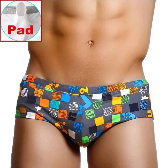 Men’s Graffiti‑Style Swim Trunks – Quick‑Dry Beach Shorts - image - 1