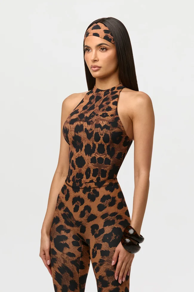Naked Print Racerback Bodysuit - image - 1