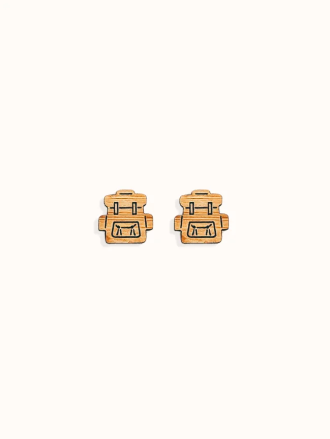 BACKPACK STUD EARRINGS - image - 1