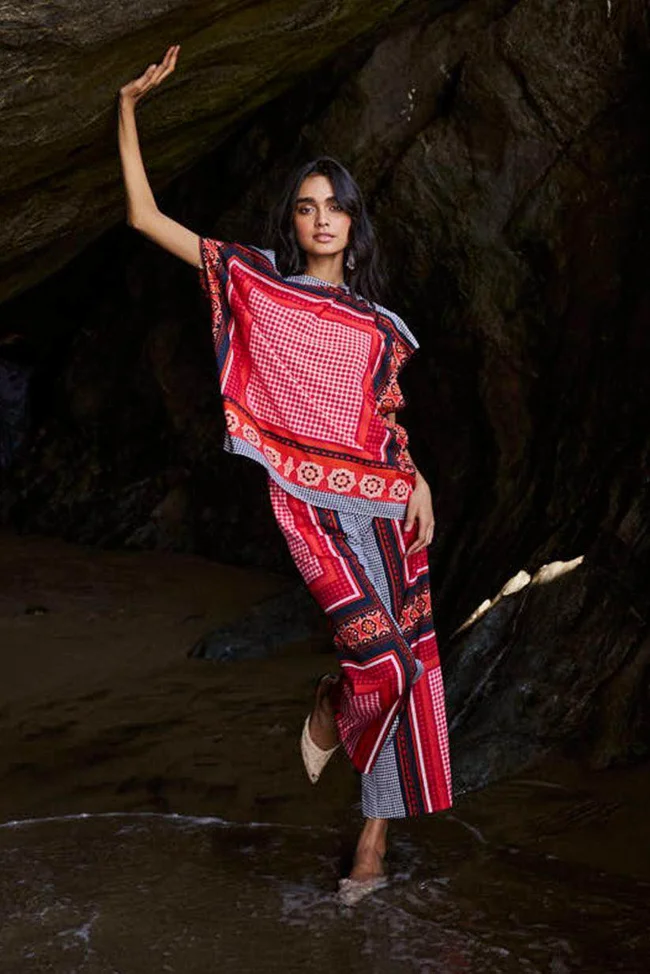 SCARF PRINTED PANT