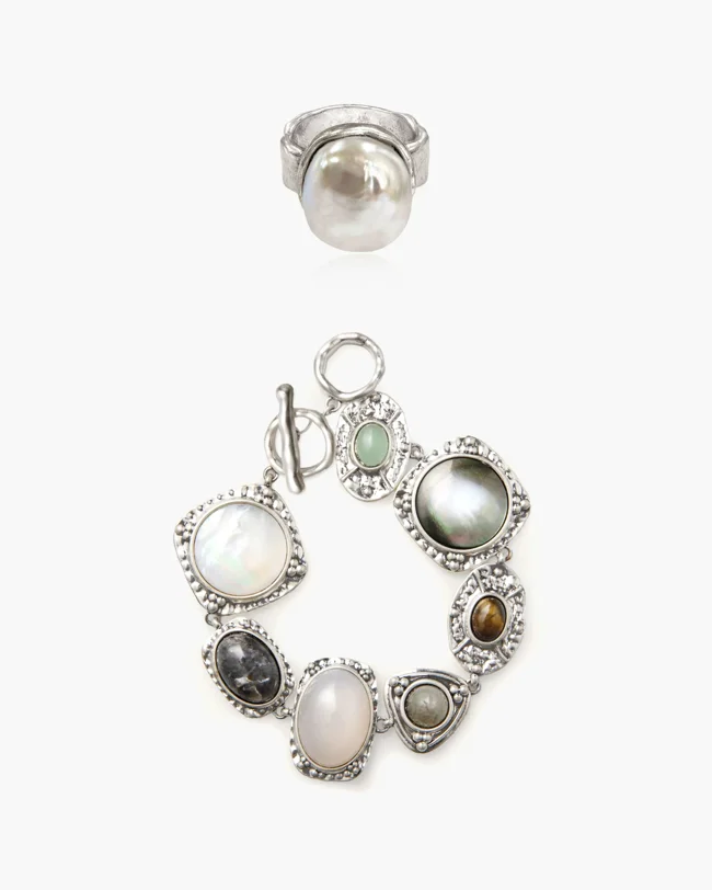 Athena Bracelet and Iris Ring Set