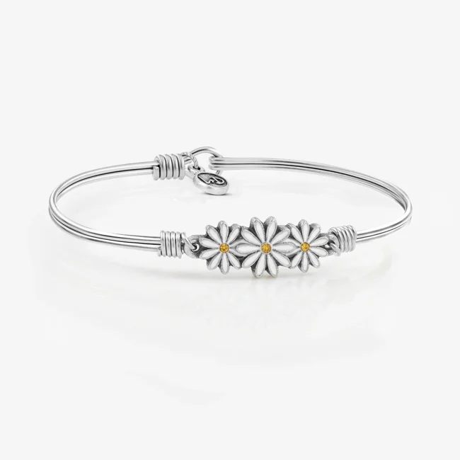 Daisies Bangle Bracelet