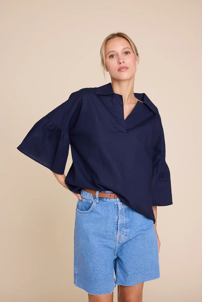 Line of Oslo Lisa Linen Blouse