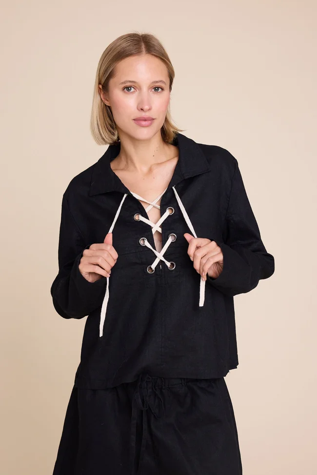 Line of Oslo Cheyenne Linen Top